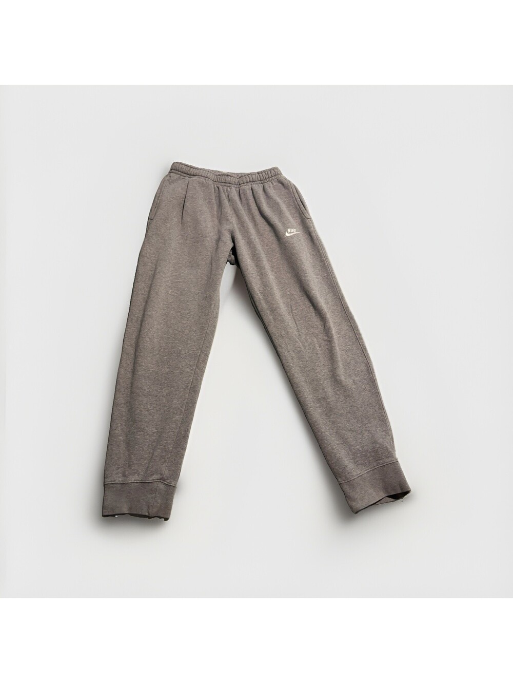 Nike Gray Men's Cuffed Sweatpants Joggers with Elastic Waist & Pockets Sz M